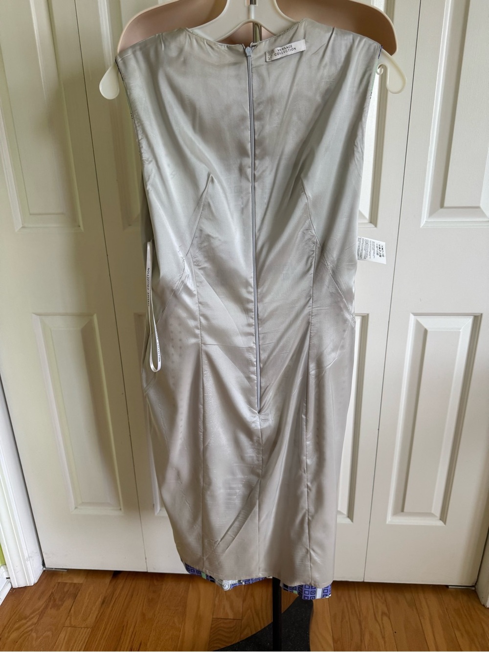 VERSACE COLLECTION Multicolor Stretch Sleeveless Cocktail Dress 8/44 - Picture 7 of 9